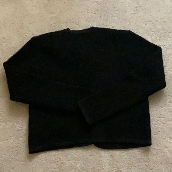 Massimo Dutti Black Boucle Knit Cardigan Jacket With Pockets  XS - Picture 8 of 9